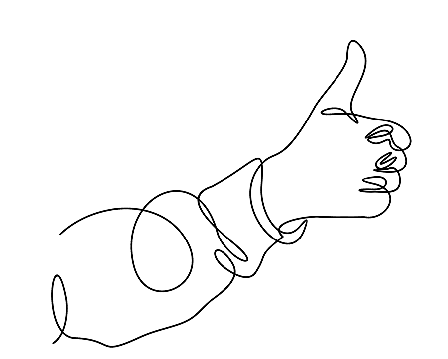 Thumbs up Drawing