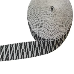 Μοντέρνος ασπρόμαυρος ιμάντας με γεωμετρικές λεπτομέρειες