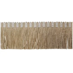 Φυσικό μπεζ κρόσσι ψάθας για χειροποίητες κατασκευές