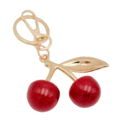 Κόκκινο Μπρελόκ με Κεράσια και Γκλίτερ για Τσάντες