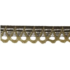 Λασέ Δαντέλα σε Απόχρωση Χρυσού και Μπρονζέ με Γεωμετρική Βάση