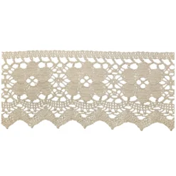 Παραδοσιακή Βαμβακερή Δαντέλα με Μεγάλο Ανθικό Μοτίβο