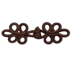 Διακοσμητικό Κούμπωμα Κορδονιού σε Σκούρο Καφέ για Ράψιμο