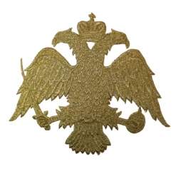 Χρυσό Ιερατικό Μοτίφ με Δικέφαλο Αετό για Ράψιμο σε Άμφια