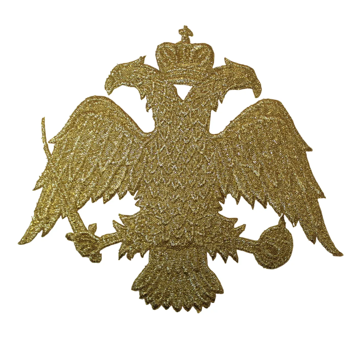 Χρυσό Ιερατικό Μοτίφ με Δικέφαλο Αετό για Ράψιμο σε Άμφια