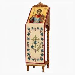 Κέντημα Σταμπωτό Προσκυνητάρι Άμπελος σε Στασίδι Εικόνας