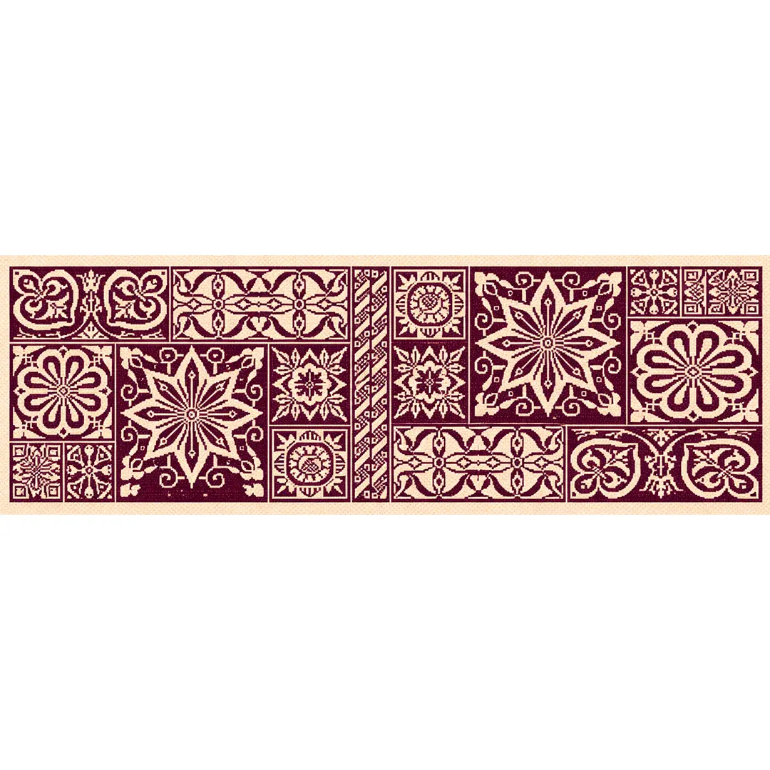 Τραβέρσα Σταμπωτή με Επαναλαμβανόμενα Γεωμετρικά Σχέδια