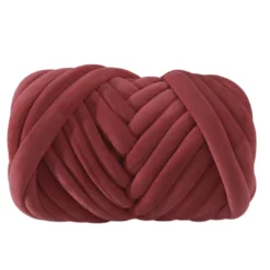 Μπορντό Βελούδινο Νήμα Marshmallow για Πλέξιμο