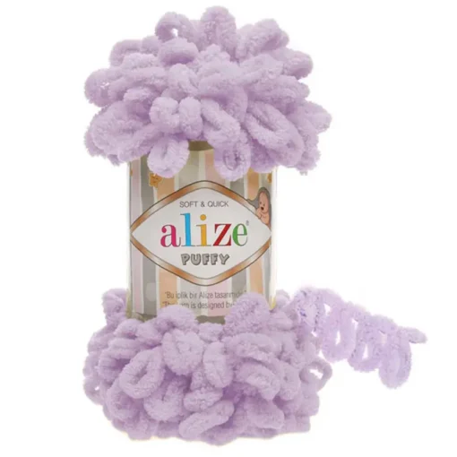 Νήμα για Πλέξιμο Alize Puffy σε Μωβ Λιλά