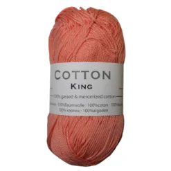 Νήμα Πλεξίματος Cotton King 100% Βαμβακερό Χρώμα Σομόν