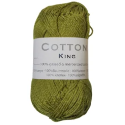 Νήμα Πλεξίματος Cotton King 100% Βαμβακερό Χρώμα Λαδί