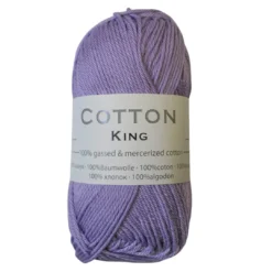 Νήμα Πλεξίματος Cotton King 100% Βαμβακερό Χρώμα Λιλά