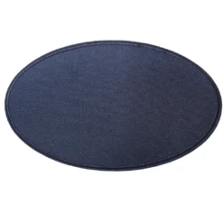 Οβάλ Μπλε Θερμοκολλητική Στάμπα για Μπαλώματα