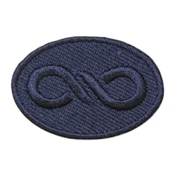 Οβάλ Στάμπα με το Σύμβολο Άπειρο σε Μπλε