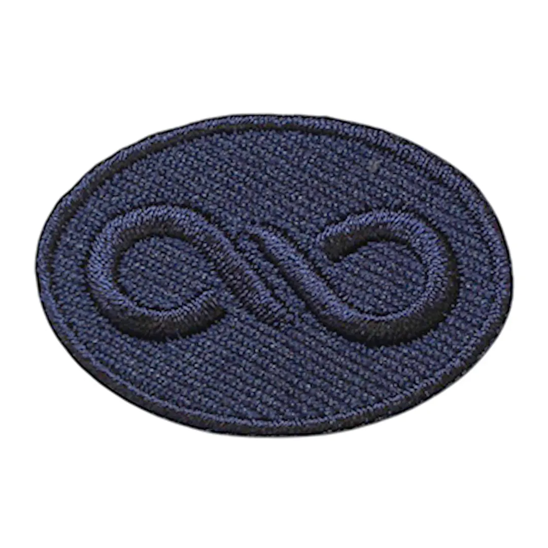 Οβάλ Στάμπα με το Σύμβολο Άπειρο σε Μπλε