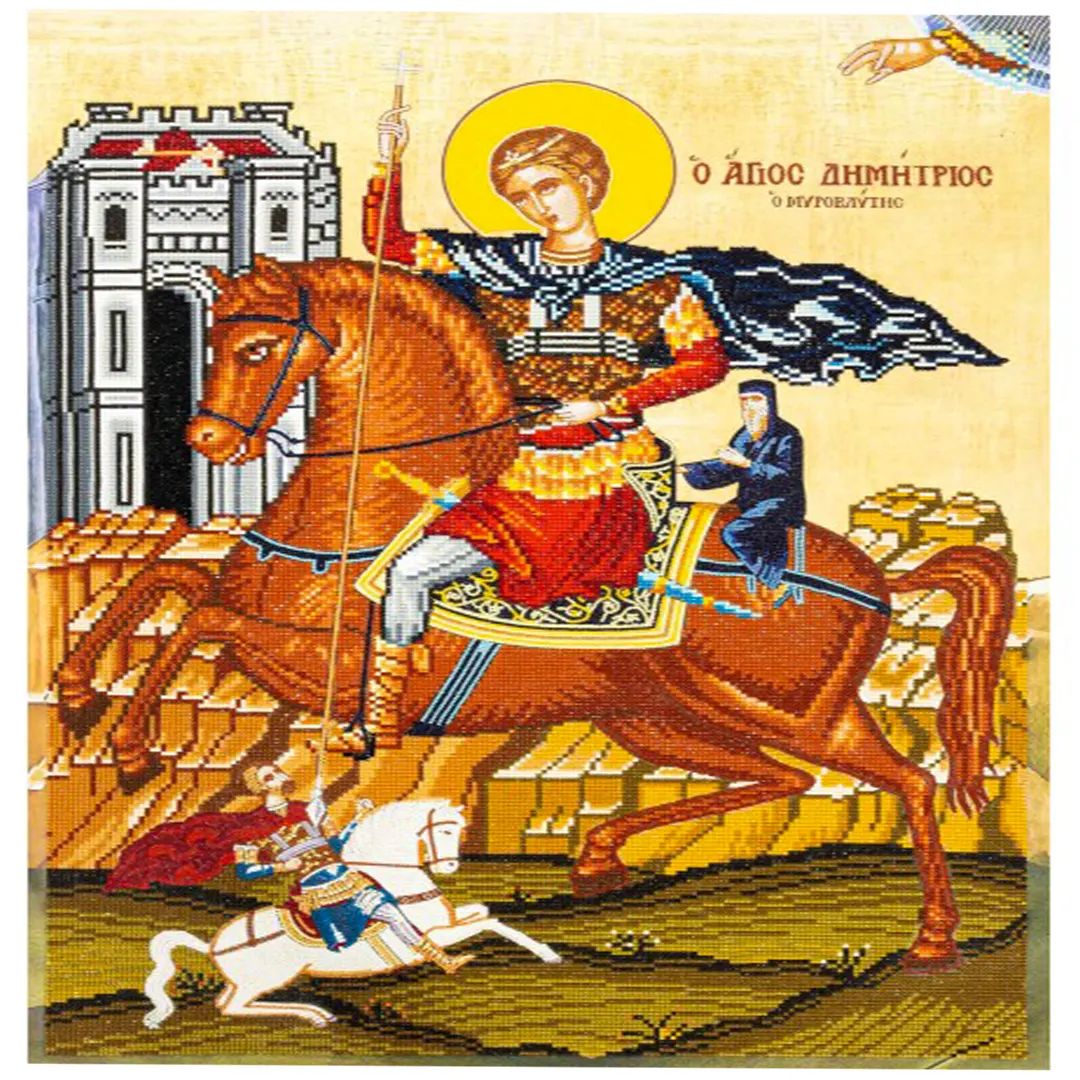 Θρησκευτικός Πίνακας με Ψηφίδες Diamond Dotz Άγιος Δημήτριος ο Μυροβλύτης