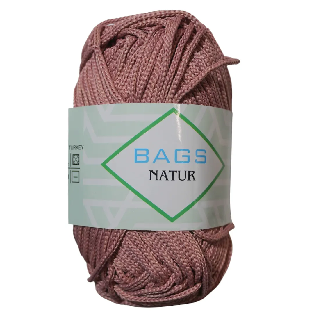 Νήμα Bags Natur από Πολυεστέρα σε Σάπιο Μήλο για Πλεκτές Τσάντες και Χειροποίητα Αξεσουάρ