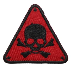 Κόκκινη Θερμοκολλητική Στάμπα Προειδοποίησης για Ράψιμο σε Ρούχα