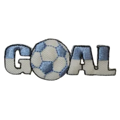 Θερμοκολλητικό Σχέδιο Ποδοσφαίρου GOAL σε Γαλάζιο