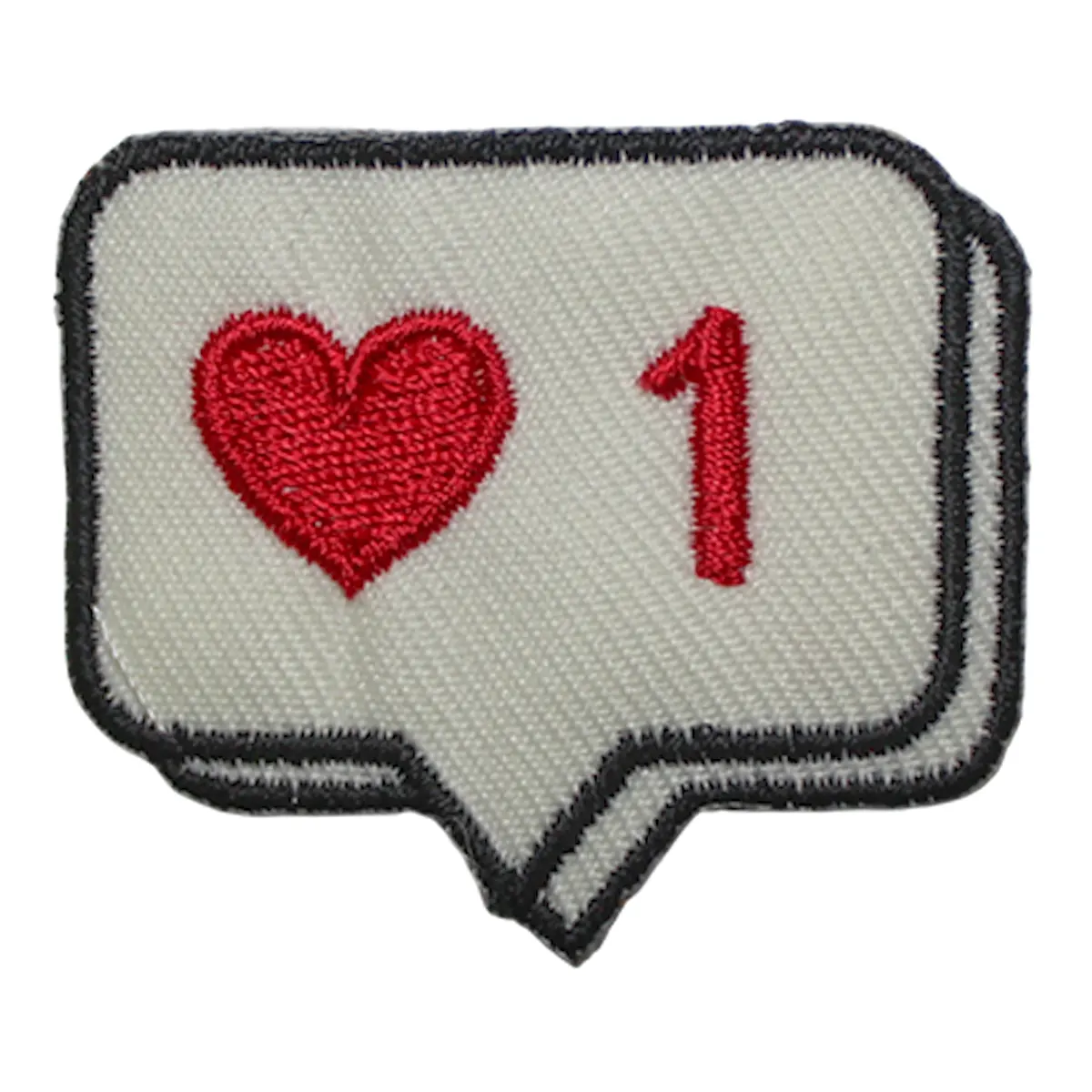 Λευκή Θερμοκολλητική Στάμπα Like για Ράψιμο σε Ρούχα