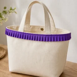 Πλισέ Τρέσα Τοποθετημένη σε Υφασμάτινη Τσάντα