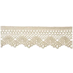 Βαμβακερή Δαντέλα Κοπανέλι με Σχέδιο Βεντάλιας