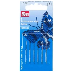 Βελόνες Κεντήματος Νο 26 Χωρίς Μύτη για Εργόχειρα και Ράψιμο σε Εταμίν Ύφασμα