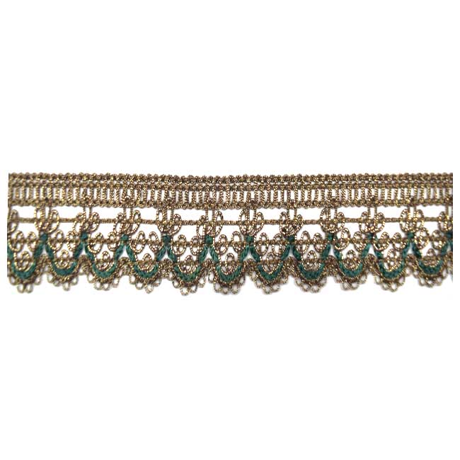 Δαντέλα Λασέ με Δεντράκια σε Πράσινο