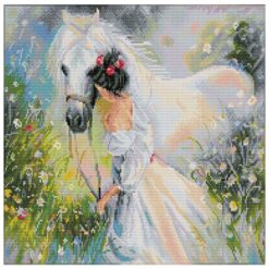 Πίνακας με Ψηφίδες Diamond Dotz το Κορίτσι με το Άλογο