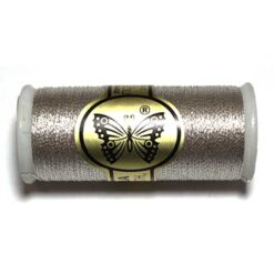 Χρυσοκλωστή για Κέντημα Πεταλούδα σε Ασημί Ανοικτό