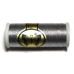 Χρυσοκλωστή για Κέντημα Πεταλούδα σε Ασημί Σκούρο