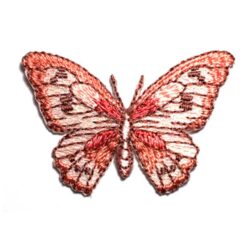 Θερμοκολλητικά Μοτίφ Πεταλούδα σε Ροζ Χρώμα