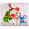 Πίνακας με Ψηφίδες Diamond Dotz Complete Κιτ Christmas Pup & Mouse