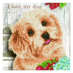 Πίνακας με Ψηφίδες Diamond Dotz Complete Κιτ I Love my Dog