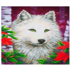 Πίνακας με Ψηφίδες Diamond Dotz Complete Κιτ White Wolf